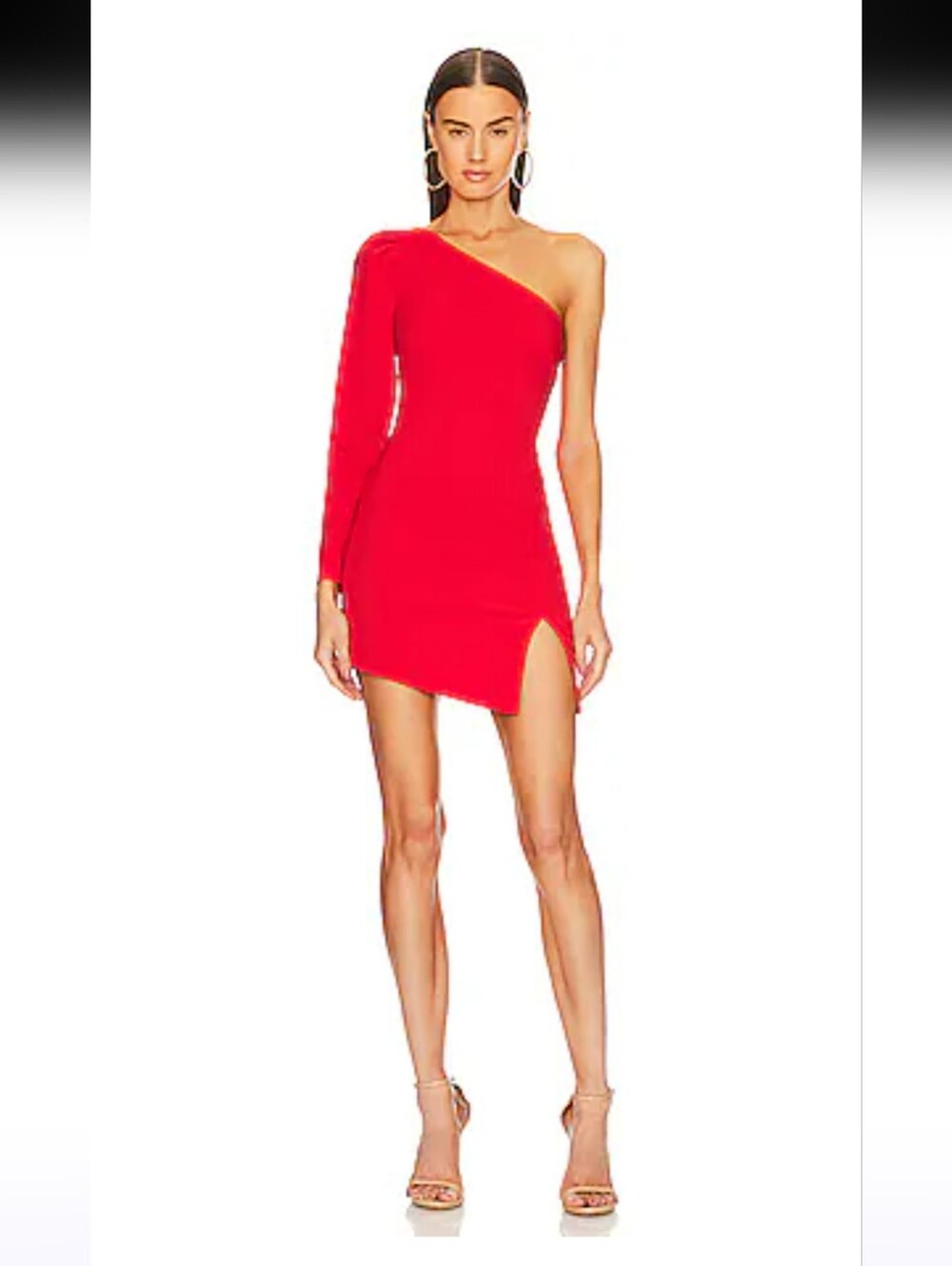 Michael Costello REVOLVE Fabian Mini Dress in Red XS